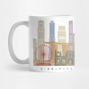 Singapore skyline poster V2 Mug